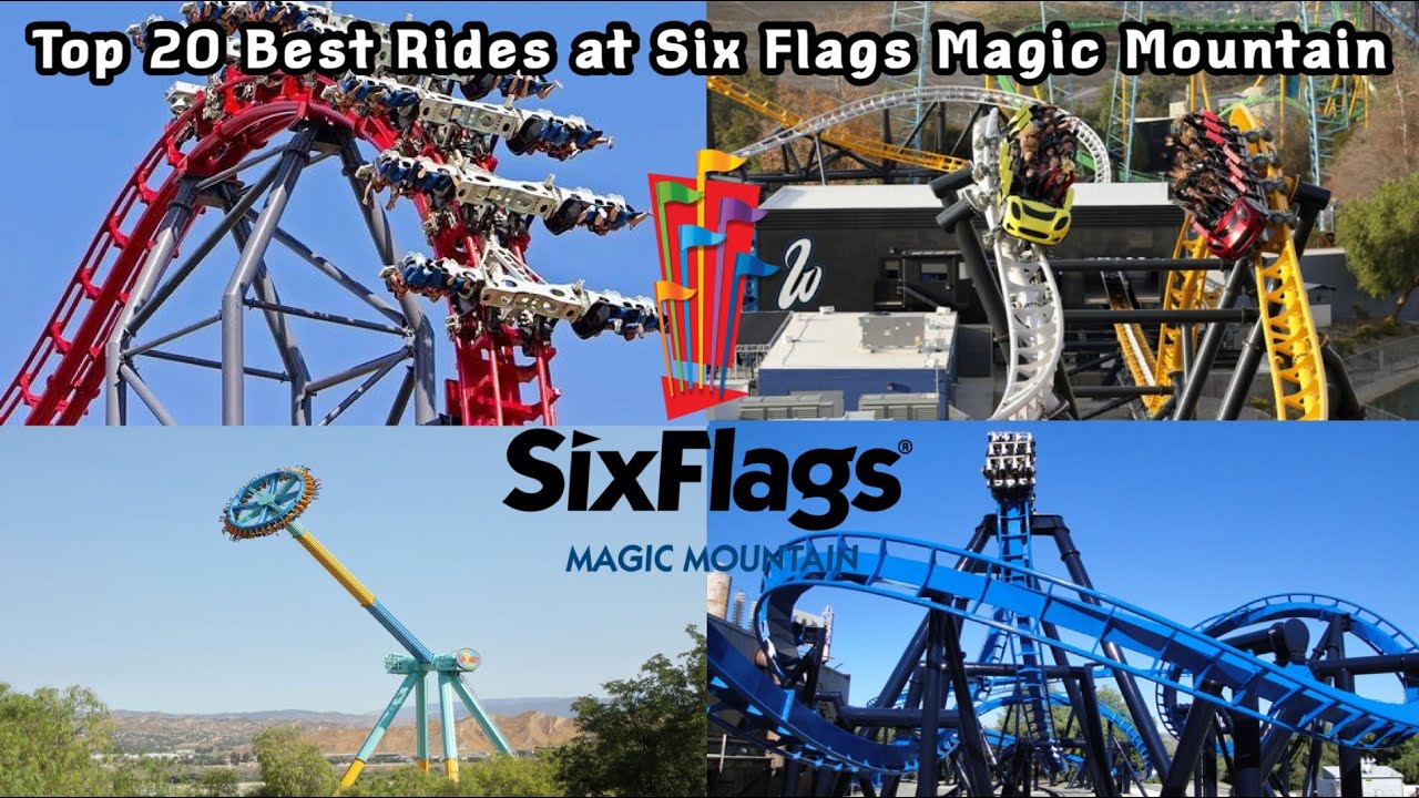 Top 20 BEST RIDES at Six Flags Magic Mountain (2021)