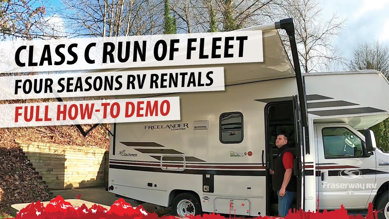 Four Seasons RV Rentals by Fraserway: Class C Run of Fleet (ROF) Demo