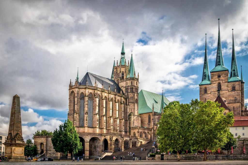 Erfurt Deutschland, Dom, , Landscape