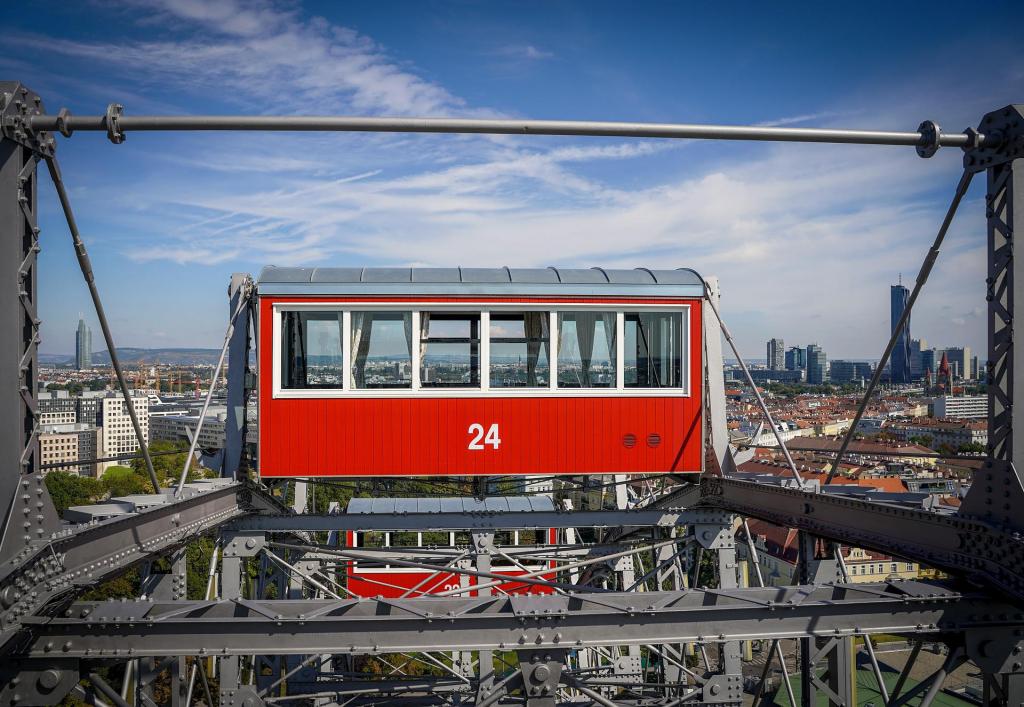 Wien Österreich, er Riesenrad, Ferris Wheel, Prater