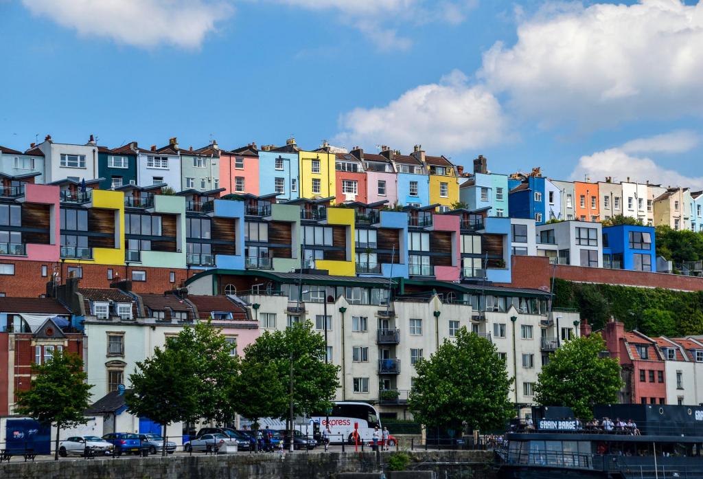 Bristol Vereinigtes Königreich, Houses, Colour, Colourful