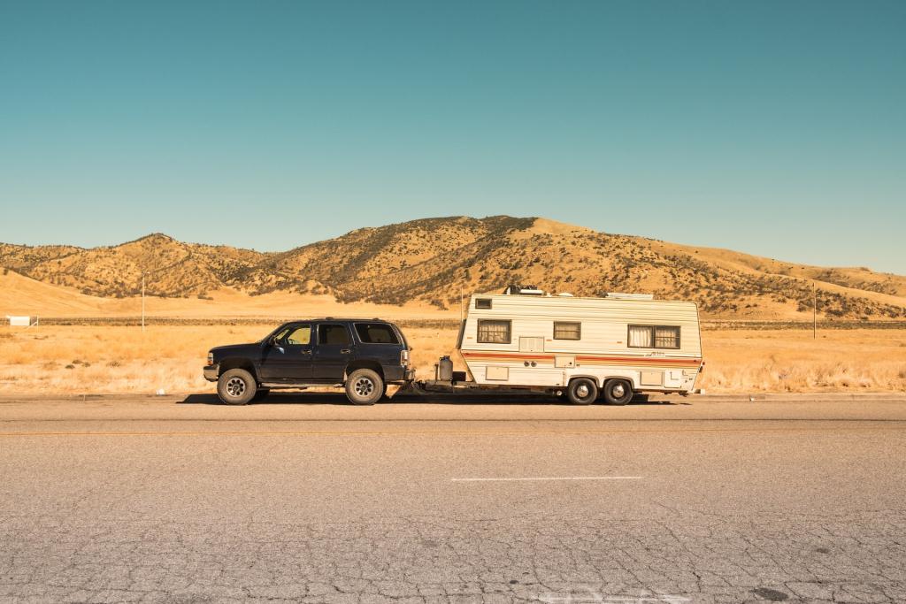 Gespann aus SUV und einem Caravan