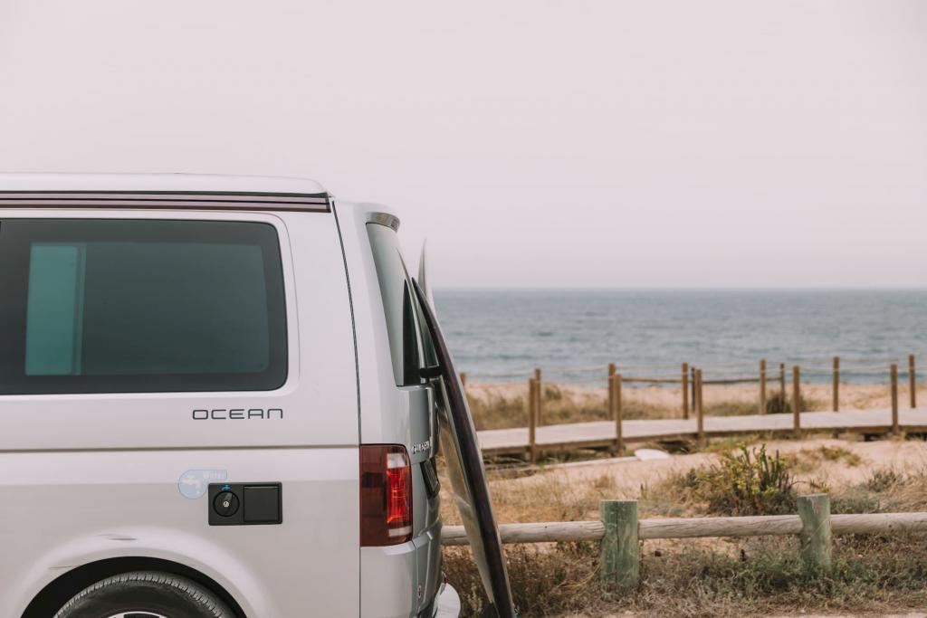 Indie Campers California Heckansicht