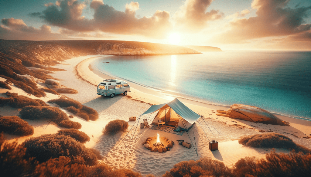 Camping am indischen Ozean in Western Australia