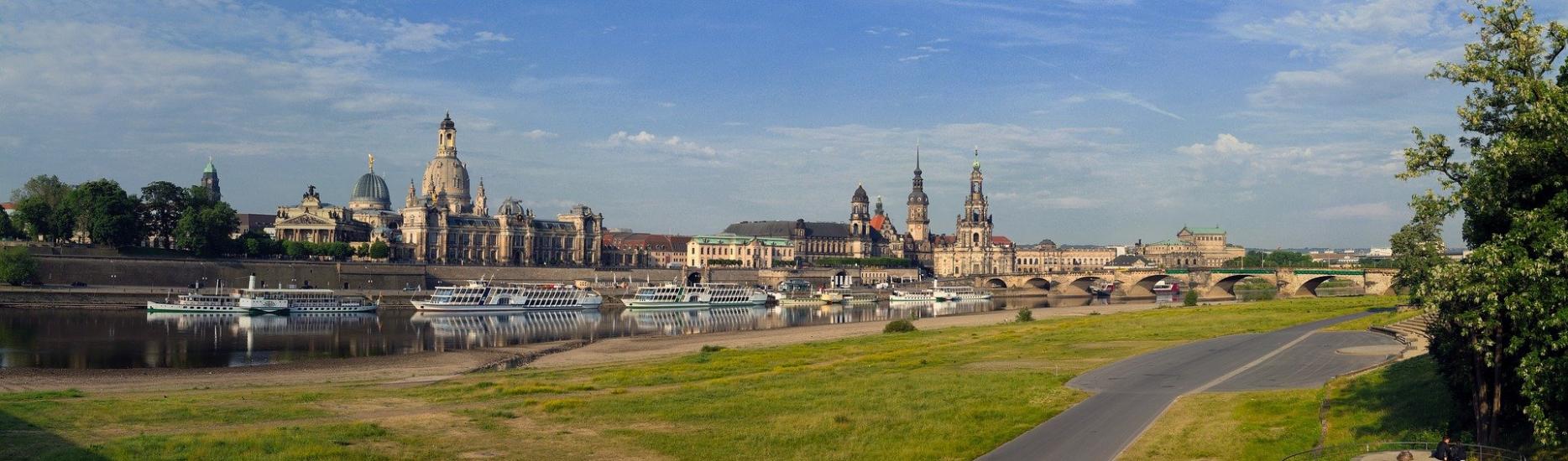 Dresden, Panorama, Elbe