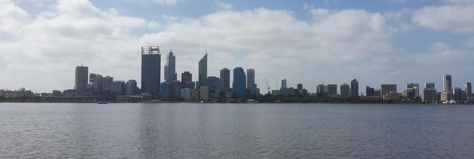 Perth Australien, Panorama, Blick vom Meer