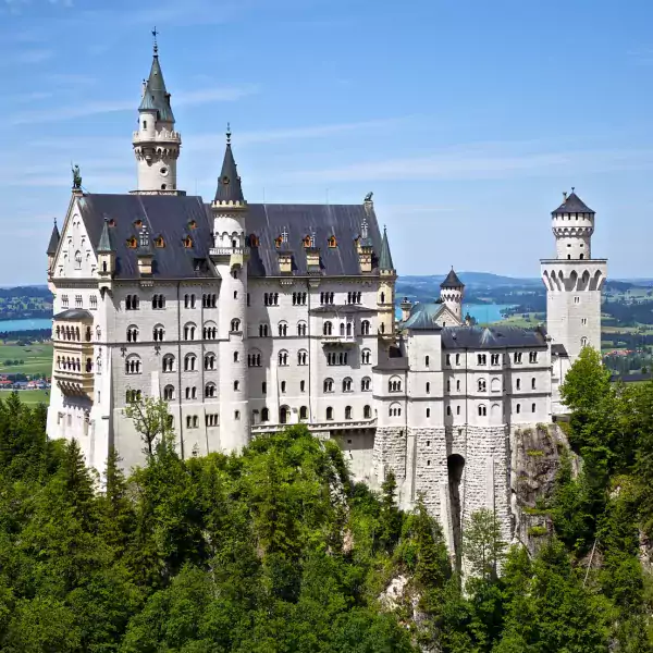 Schloss Neuschwanstein, Luftaufnahme