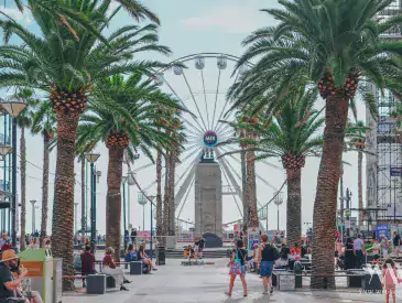 Adelaide Australien, Promenade Mit Riesenrad