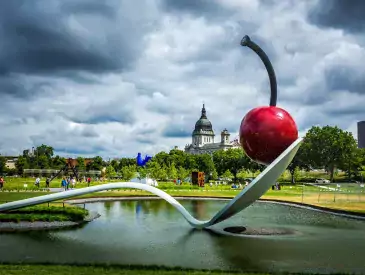 Minneapolis USA, Cherry On A Spoon, Cherry, Sculpture
