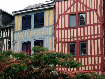 Rouen Frankreich, Fachwerkhäuser