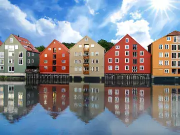 Trondheim Norwegen, Houses