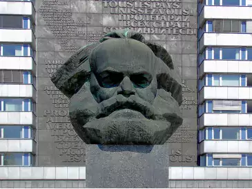 Chemnitz Deutschland, Karl Marx Ensemble, Monument, Bridge Road