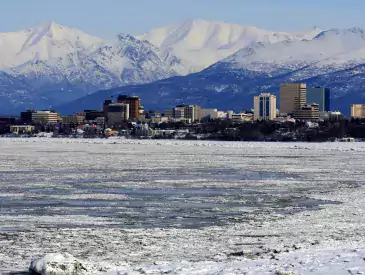 Anchorage USA, Alaska, Skyline
