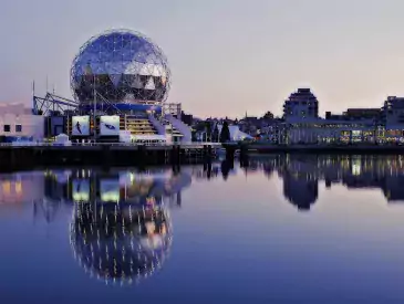 science world, false creek, vancouver