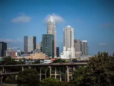 Charlotte USA, North, View, America