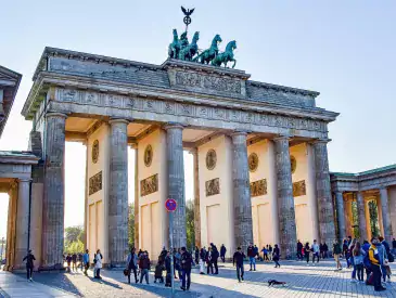 Berlin Deutschland, Brand Front Of The Brandenburg Gate, , Places Of Interest